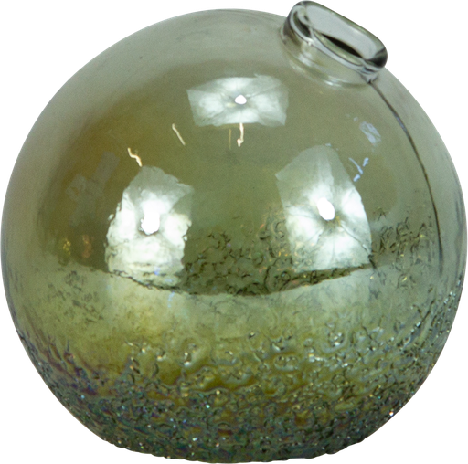 [23409A30] BOULE Vase Ø 13 cm Glas grün