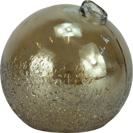 [23409A60] BOULE Vase Ø 13 cm Glas braun