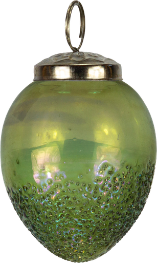 [23410A30] Ei zum Hängen 10 cm Glas grün