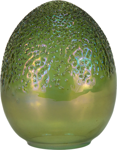 [23412A30] Ei stehend 20,5 cm Glas grün