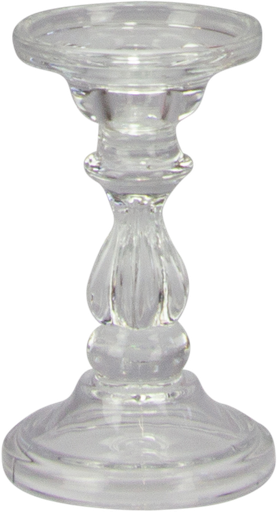 [23717A00] LUMIÈRE Kerzenständer 16,5 cm für Stab-und Stumpenkerzen Glas klar