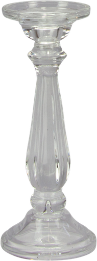 [23719A00] LUMIÈRE Kerzenständer 25,5 cm für Stab-und Stumpenkerzen Glas klar