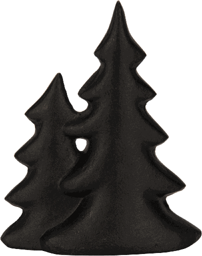 [24017A70] TREE Baum 17,5 cm Dekorationsobjekt Metall schwarz