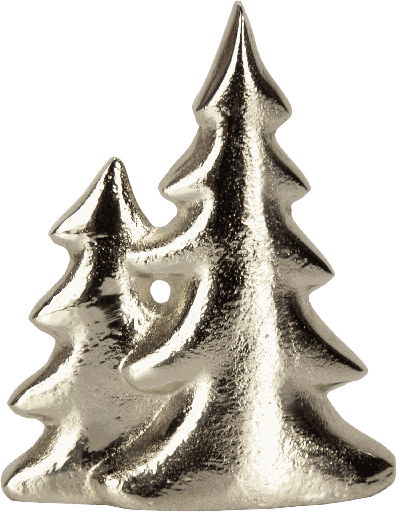 [24017A99] TREE Baum 17,5 cm Dekorationsobjekt Metall antik-silber