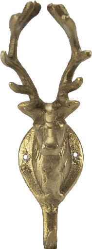 [24018A90] VENISON Wandhaken 21 cm Metall messing