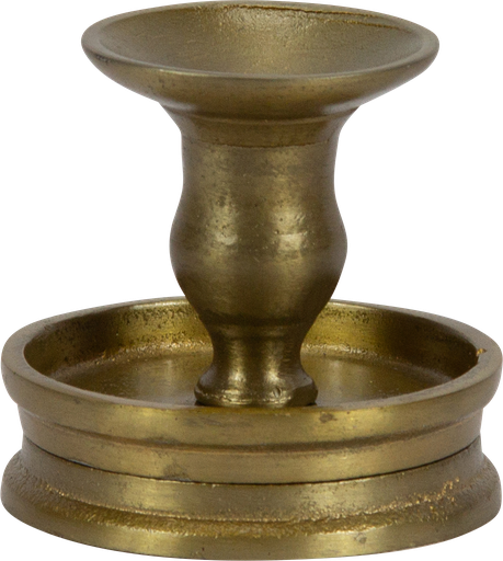 [24019A90] RONDO Kerzenständer Höhe 8,5 cm Metall messing