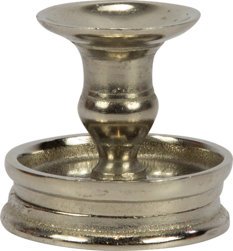 [24019A99] RONDO Kerzenständer Höhe 8,5 cm Metall antik-silber