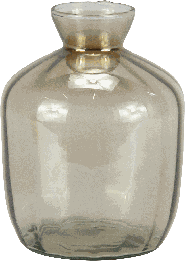 [24021A60] Vase 18 x Ø 13 cm Glas amber