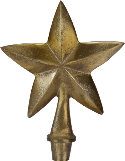 [24050A90] STAR Stecker 14 cm Metall messing