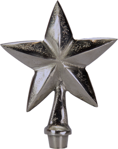 [24050A99] STAR Stecker 14 cm Metall antik-silber