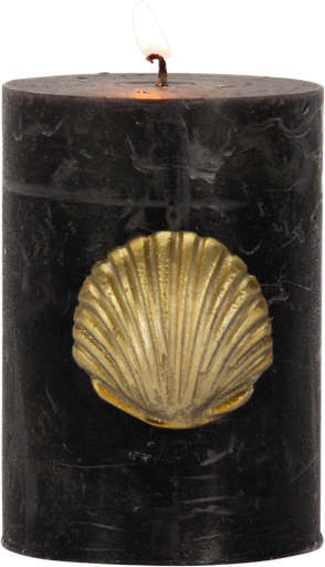 [24071A90] SHELL Kerzenpin 4,5 cm Metall messing