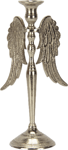 [24081A99] CUPID Kerzenständer Höhe 36,5 cm Metall antik-silber
