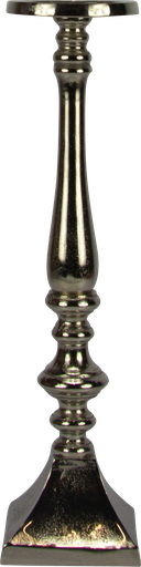 [24395A99] CASTELLO Kerzenständer 57 cm Metall antik-silber