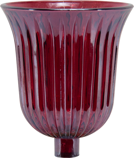 [50255A10] STELLA Teelicht-Aufsatzglas 10,5 cm Glas rot