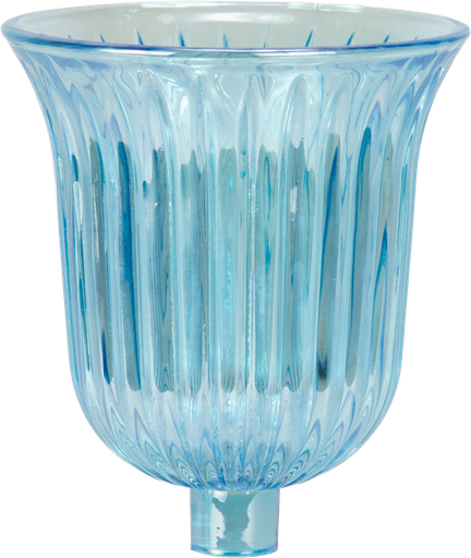 [50255A20] STELLA Teelicht-Aufsatzglas 10,5 cm Glas türkis