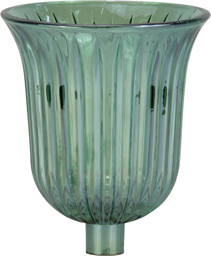 [50255A30] STELLA Teelicht-Aufsatzglas 10,5 cm Glas grün