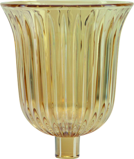 [50255A50] STELLA Teelicht-Aufsatzglas 10,5 cm Glas amber