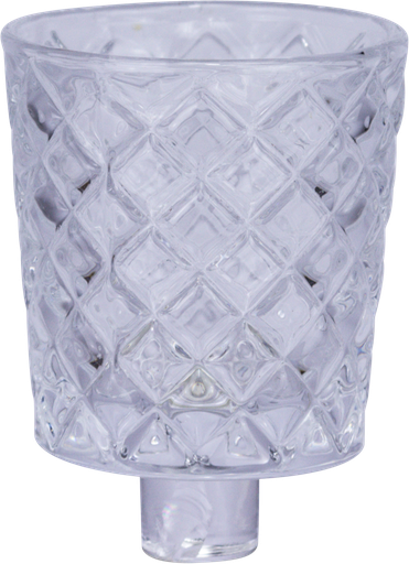 [50268A00] CRYSTAL Teelicht-Aufsatzglas 6,5 cm Glas klar