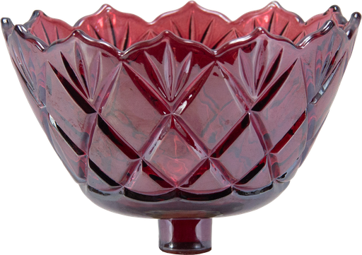 [50275A10] FIORI Teelicht-Aufsatzglas 8 cm Glas rot