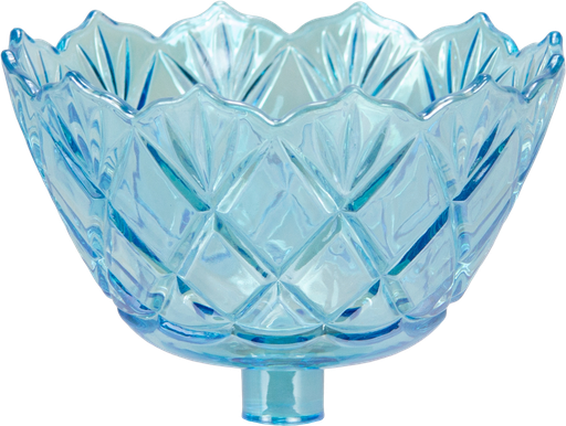 [50275A20] FIORI Teelicht-Aufsatzglas 8 cm Glas türkis