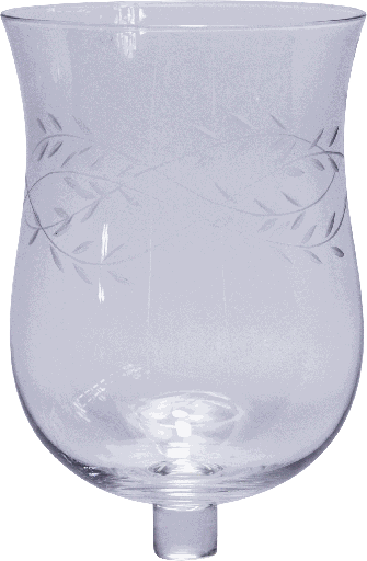 [60140A00] BAROQUE Teelicht-Aufsatzglas 14 cm Glas klar mit Schliff