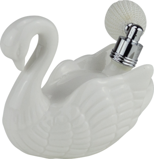 [60870A00] SWANLAKE Parfümzerstäuber Porzellan weiß