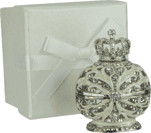 [90557A99] ROYAL Schmuckdose Metall silber