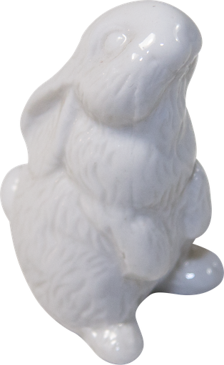 [90613A00] MINI Hase 6 cm Porzellan weiß