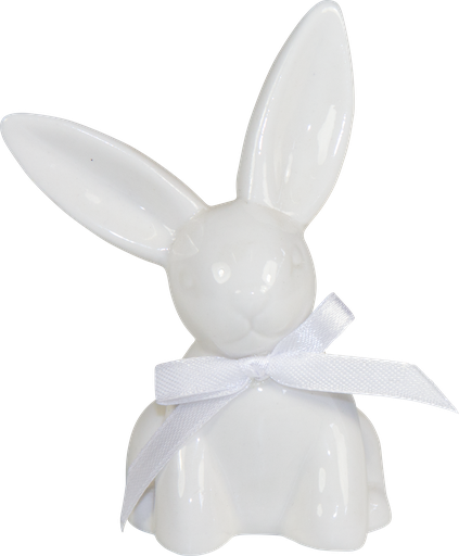 [90676A00] SWEET Hase 10 cm Porzellan weiß