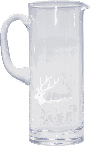 [00028A00] VENISON Krug 1500 ml Glas klar mit Schliff