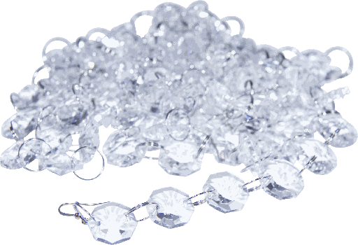 [10299A00] CRYSTAL Kette Länge 180 cm Glas klar