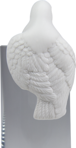 [10541A00] SPARROW Vogel zum Stecken 11 cm Porzellan weiß