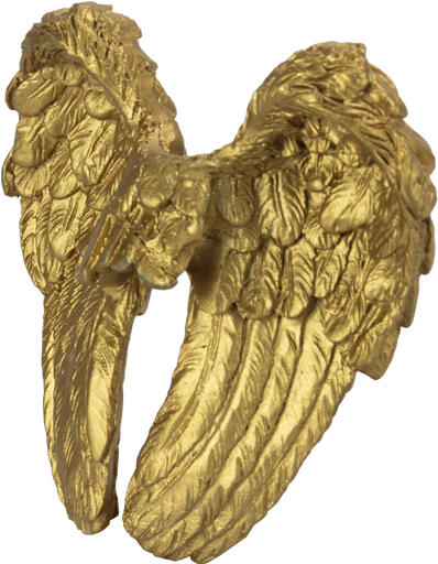 [10753A90] ANGELO Engelflügel zum Stecken 7,5 cm Resin gold