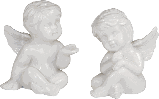 [11135A00] ANGELO Salz und Pfefferstreuer 6 cm Set Porzellan weiß