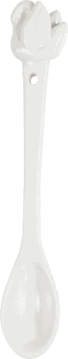 [15507A00] SWANLAKE Löffel 13 cm Porzellan weiß