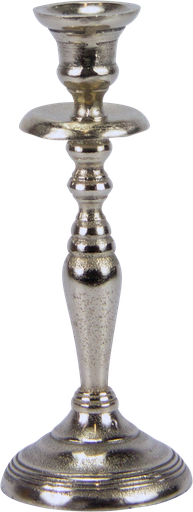 [17294A99] TWIST Kerzenständer Höhe 22,5 cm Metall antik-silber