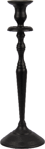 [17296A70] TWIST Kerzenständer Höhe 36,5 cm Metall schwarz