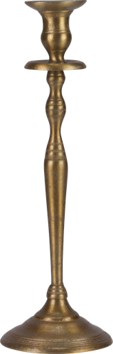 [17296A90] TWIST Kerzenständer Höhe 36,5 cm Metall messing