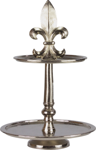 [17381A99] BOURBONE Etagere 2-er 50,5 cm Metall schwarz