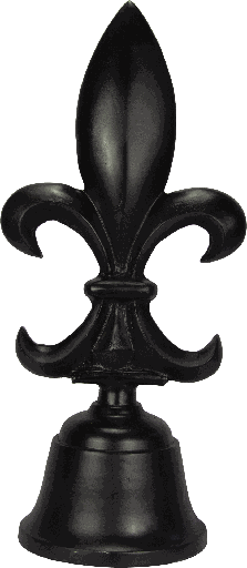 [17463A70] BOURBONE Dekorationsobjekt 70 cm  Metall schwarz