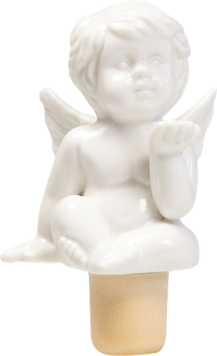 [18121A00] ANGELO Flaschenstöpsel Porzellan weiß