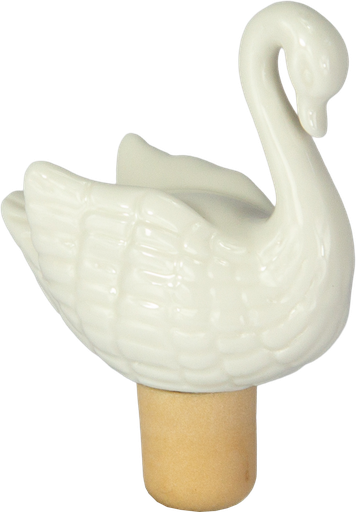 [18126A00] SWANLAKE Flaschenstöpsel Porzellan weiß