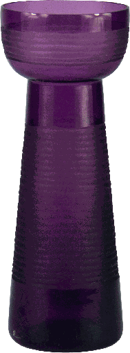 [19724A80] Hyazinthenvase 22 cm Glas fuchsia