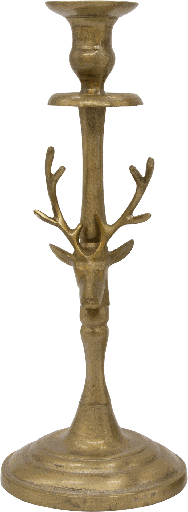 [20001A90] VENISON Kerzenständer 34 cm Metall messing