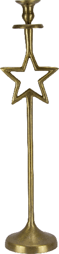 [20006A90] STARLIGHT Kerzenständer 62,5 cm Metall messing