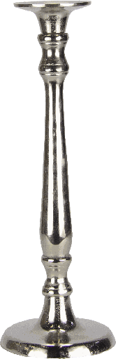 [20395A99] IMPERIAL Kerzenständer Höhe 50 cm Metall antik-silber