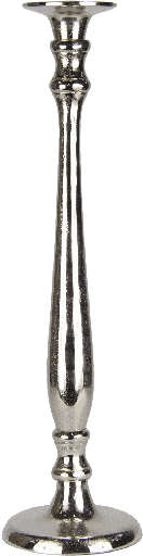 [20396A99] IMPERIAL Kerzenständer Höhe 64 cm Metall antik-silber