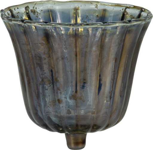 [21110A77] TULIP Teelicht-Aufsatzglas 10,5 cm Glas smoke