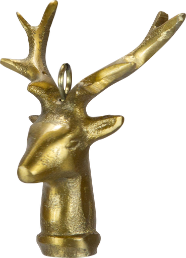 [22006A90] VENISON Hänger 10 cm Metall messing