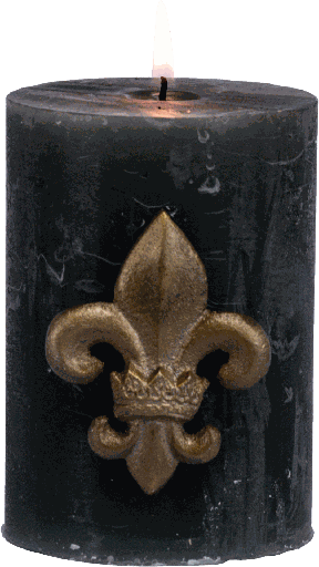 [22012A90] ROYAL Kerzenpin 6,5 cm Metall messing